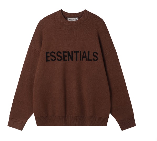 Coffee-Brown Essentials Classic Round Neck