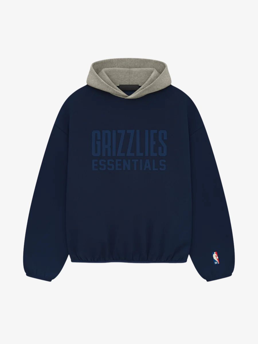 Essentials-Grizzlies-Pullover-Hoodie-Navy Essentials Grizzlies Pullover Navy Hoodie