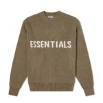 Brown Essentials Round Neck Sweater